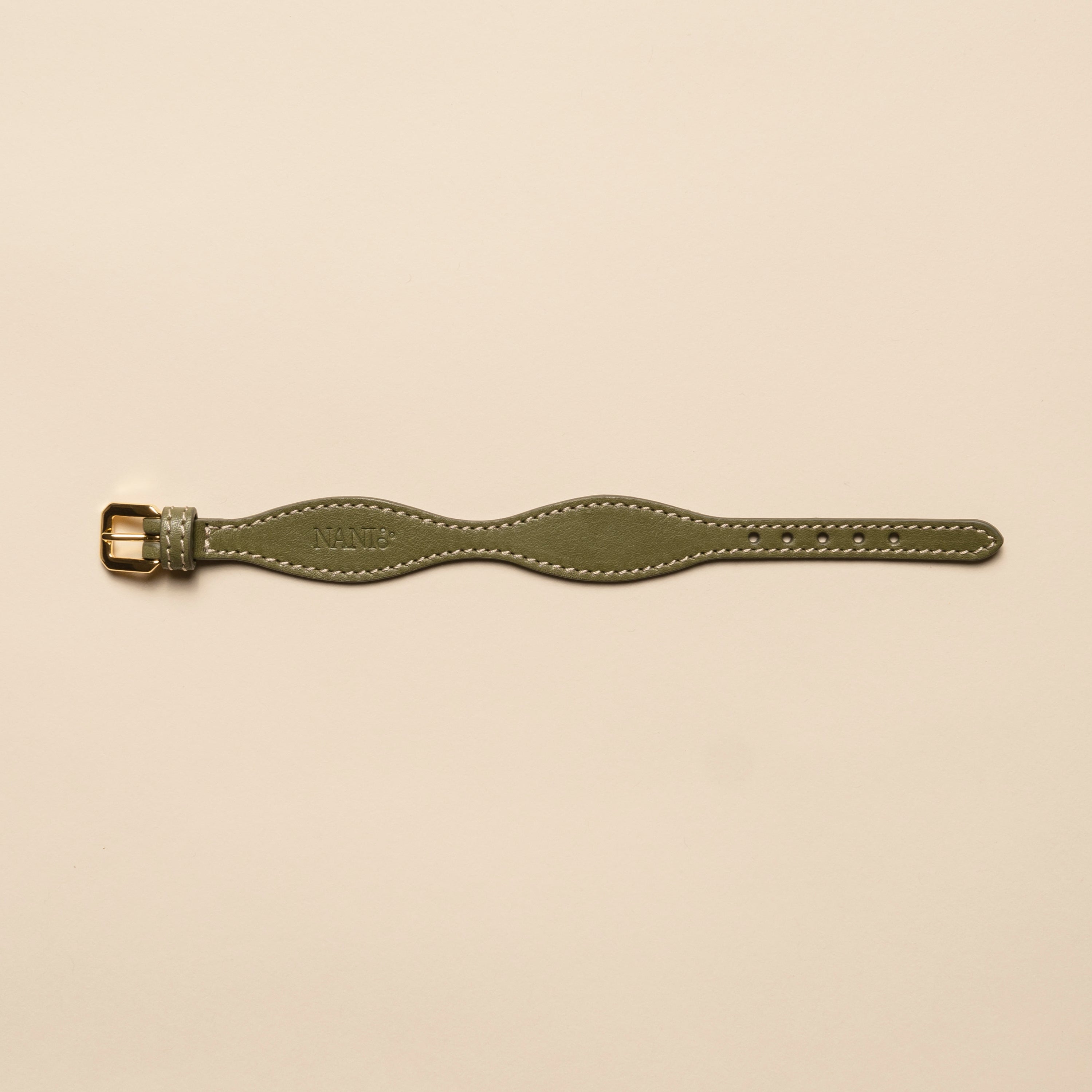 Bracciale in pelle per Gioielli Gemelli - Verde Harmony
