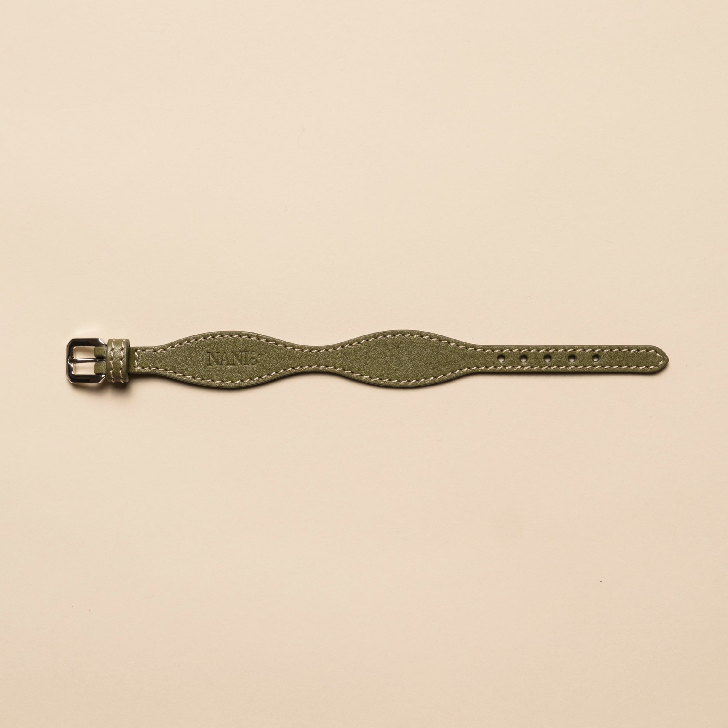 Bracciale in pelle per Gioielli Gemelli - Verde Harmony