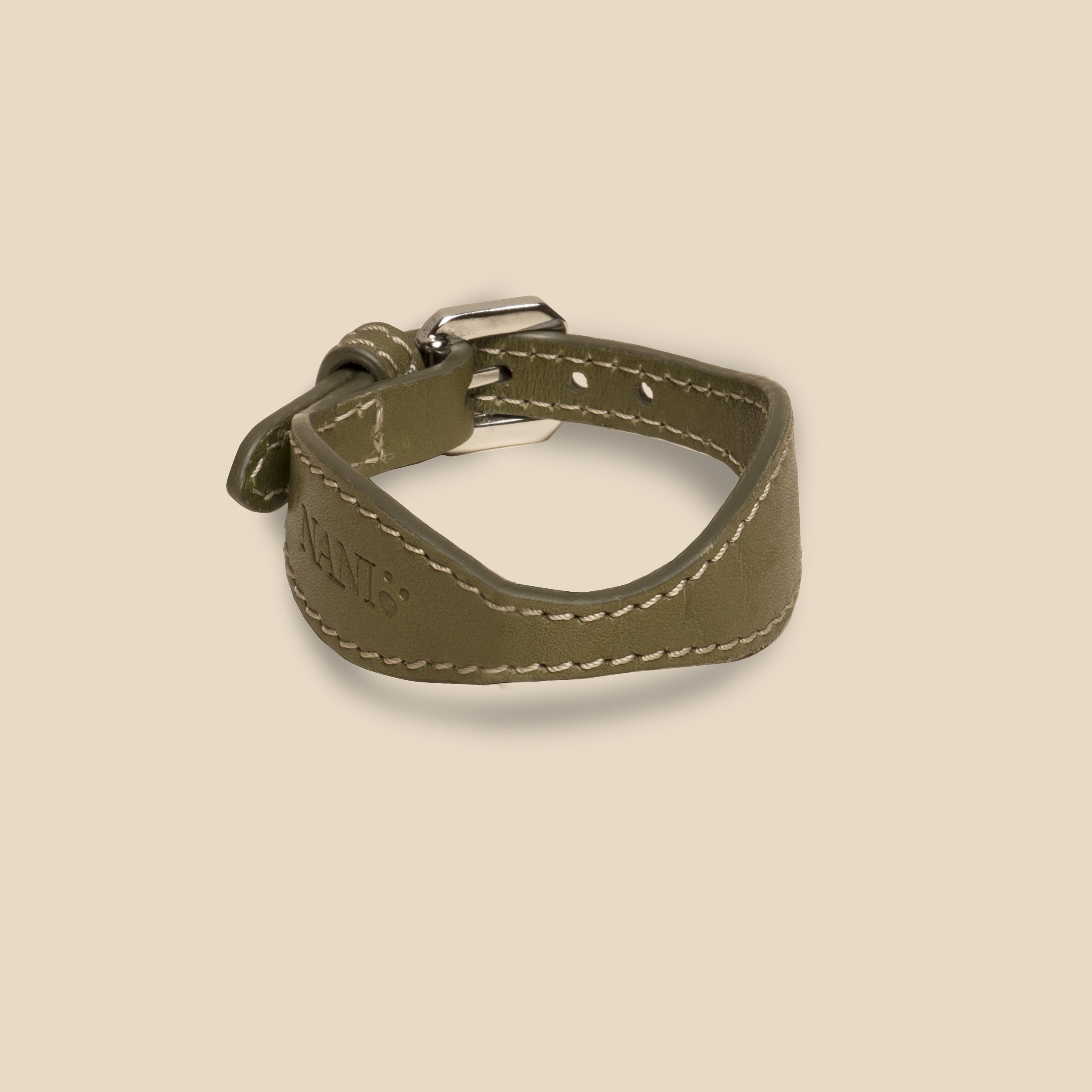 Bracciale in pelle per Gioielli Gemelli - Verde Harmony